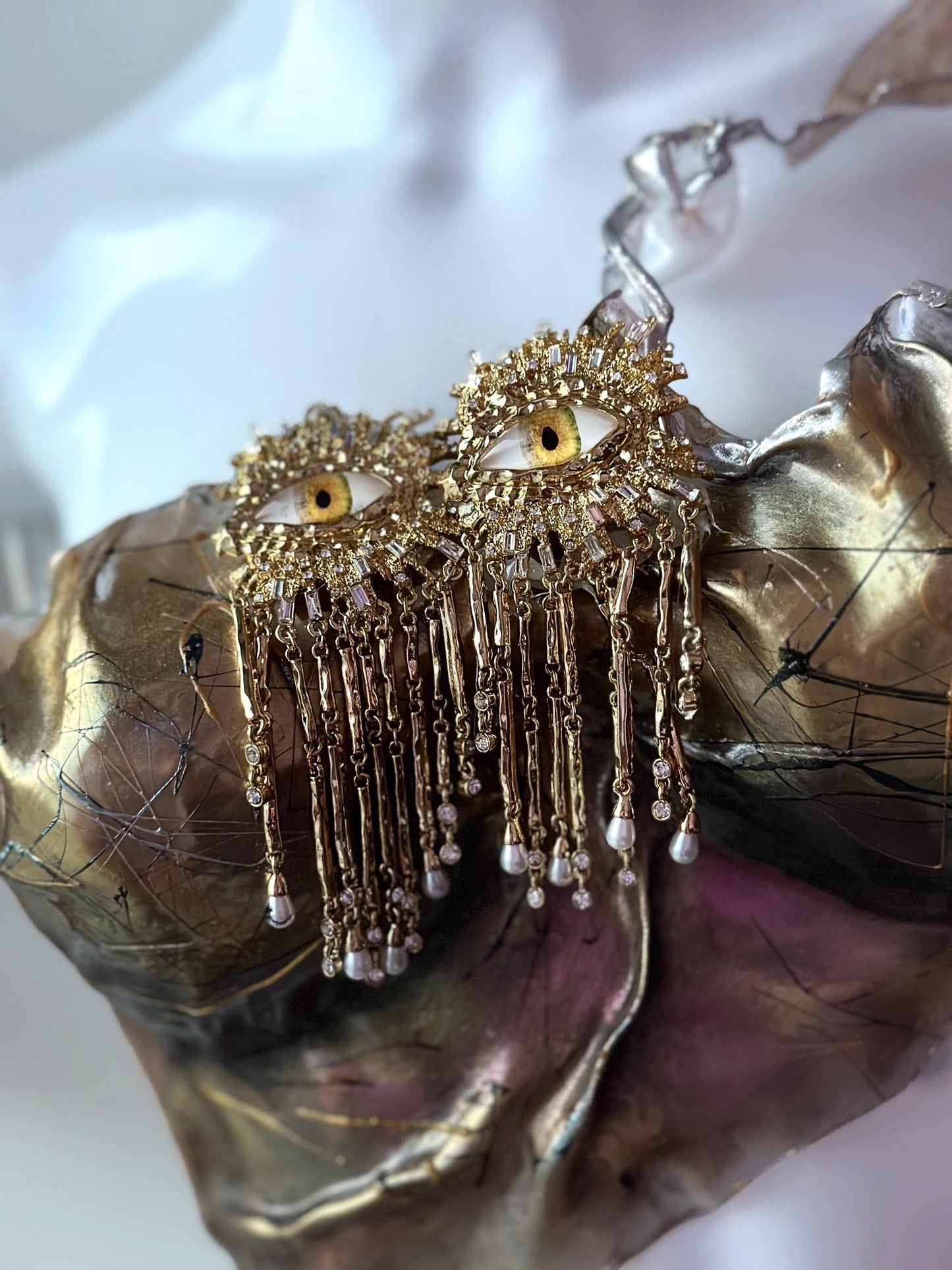 Gold armor custom made corset bustier top Exclusive Art Artistic