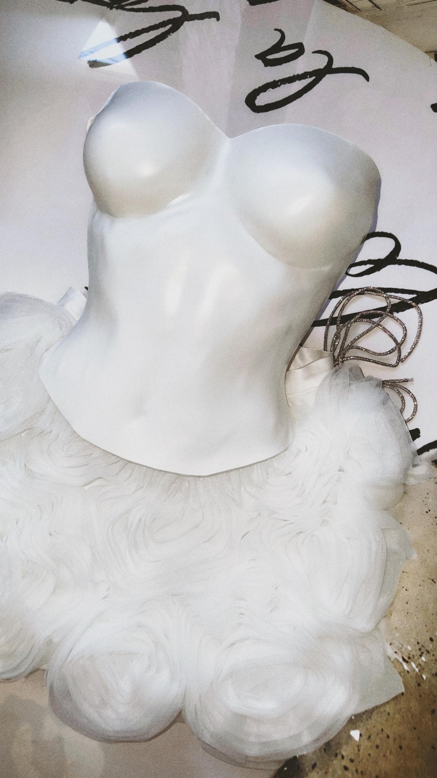 White armor corset bustier top, breastplate costumes cosplay plastic bra, custom made top art festival outfit, bridal corset white