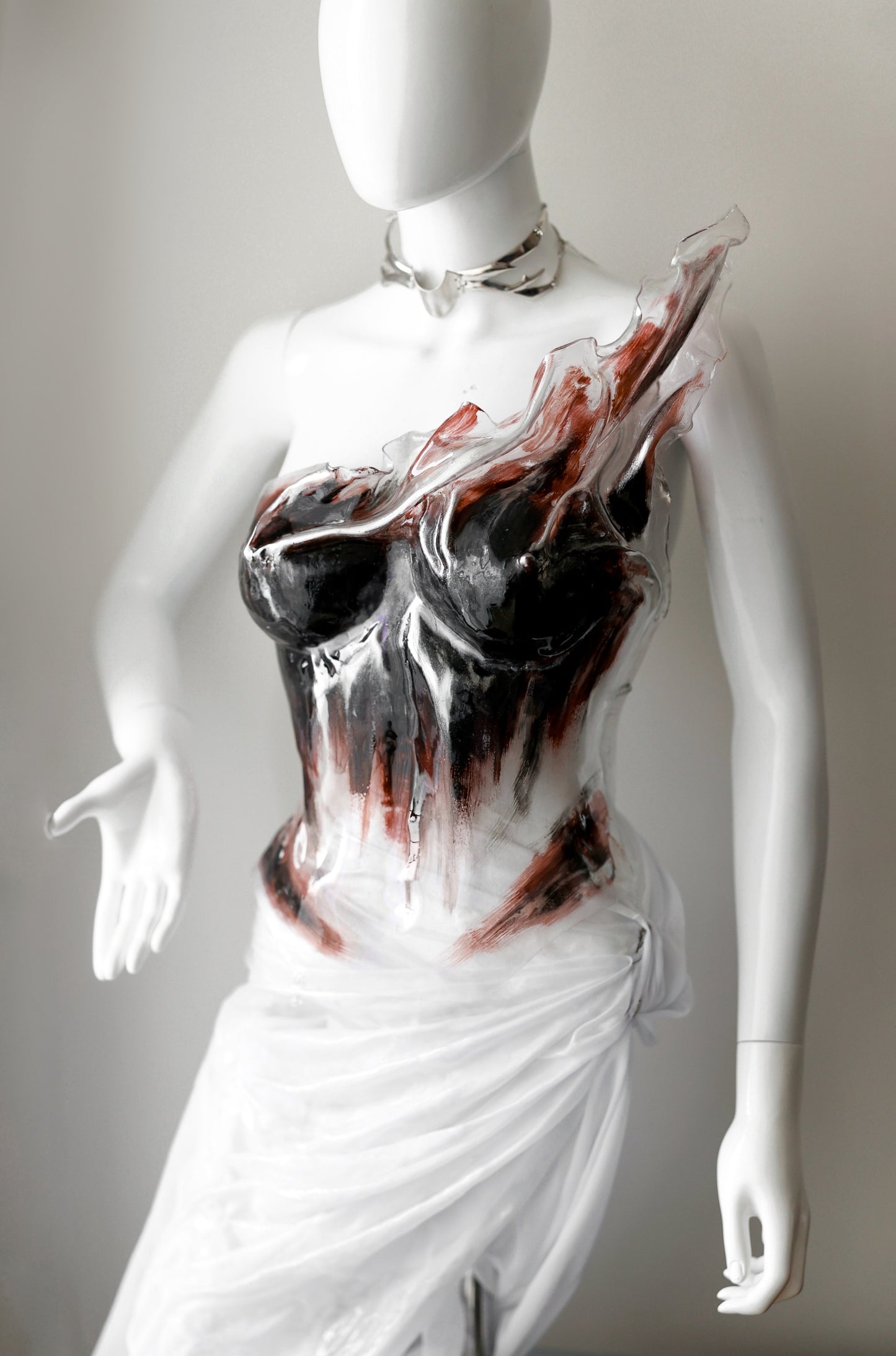 Burgundy corset