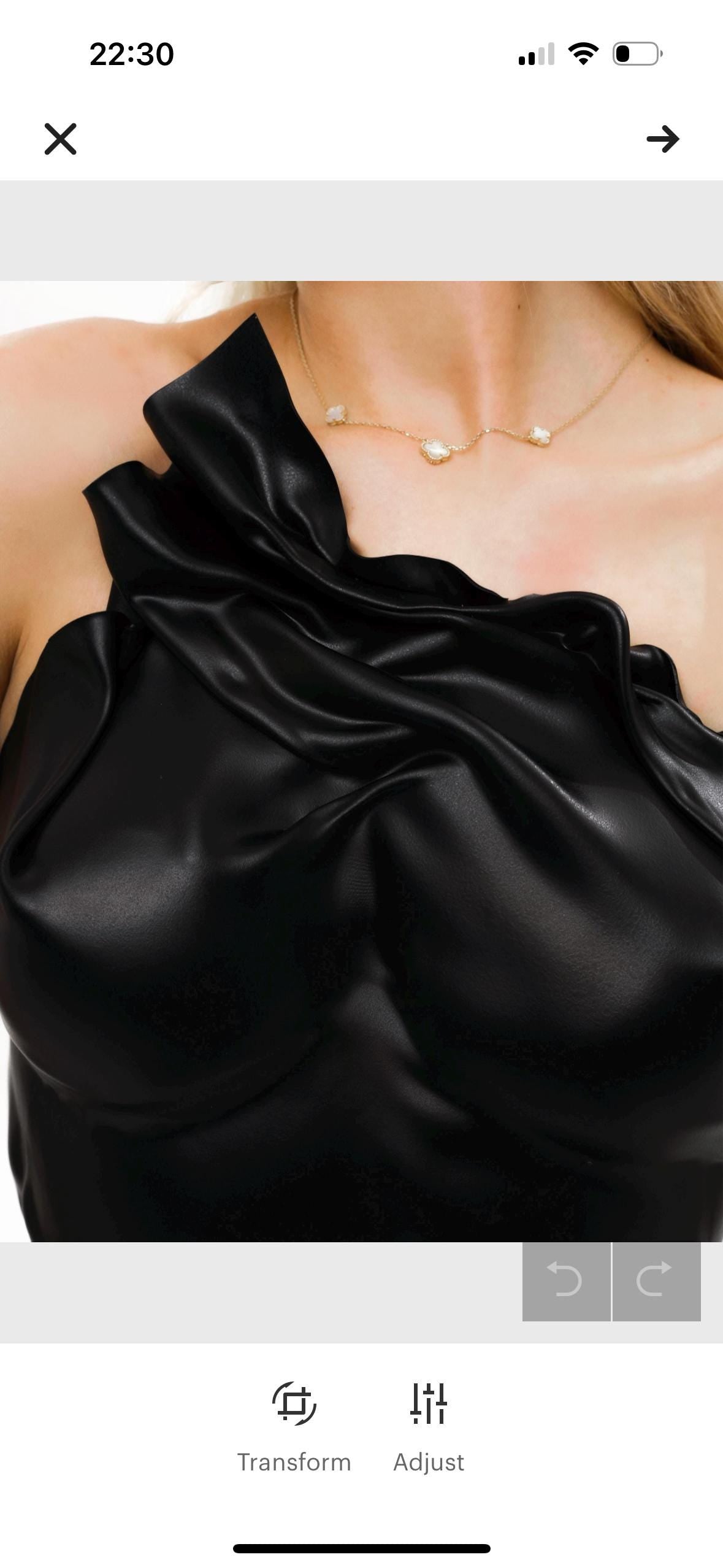 Handmade Black Armor Bustier Top