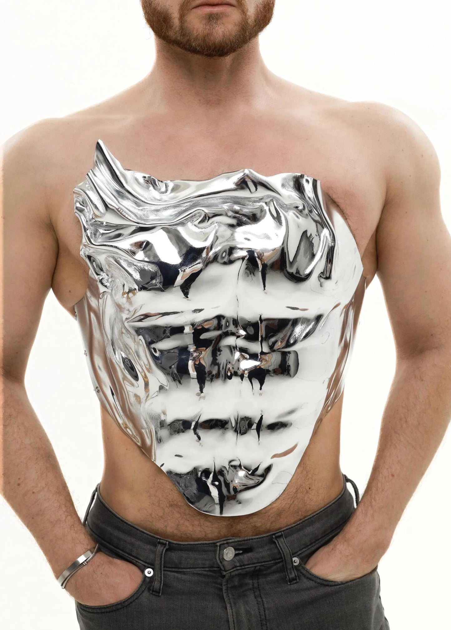 Cuirass corset for man