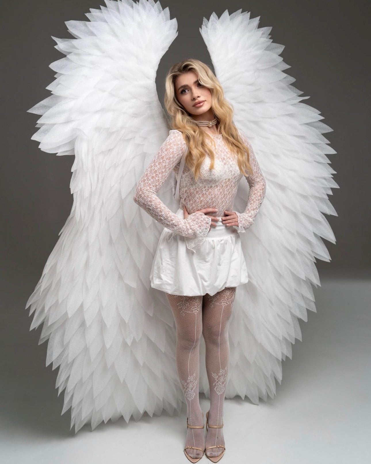 White Angel wings