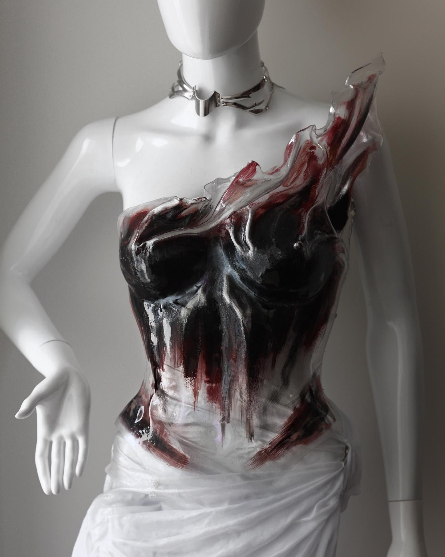 Transparent corset Sezanne