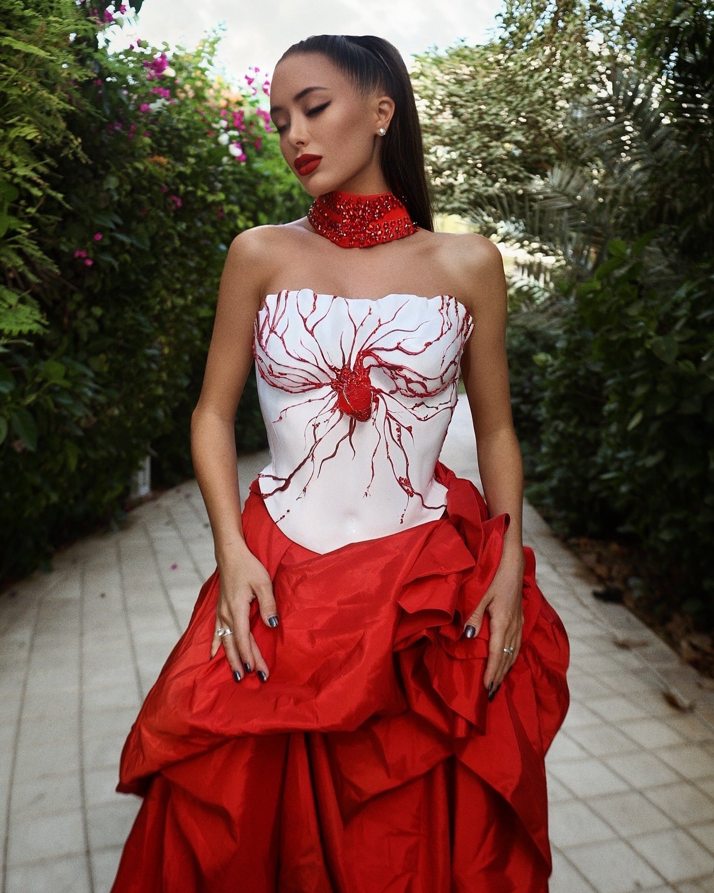 White corset Velvet Pulse