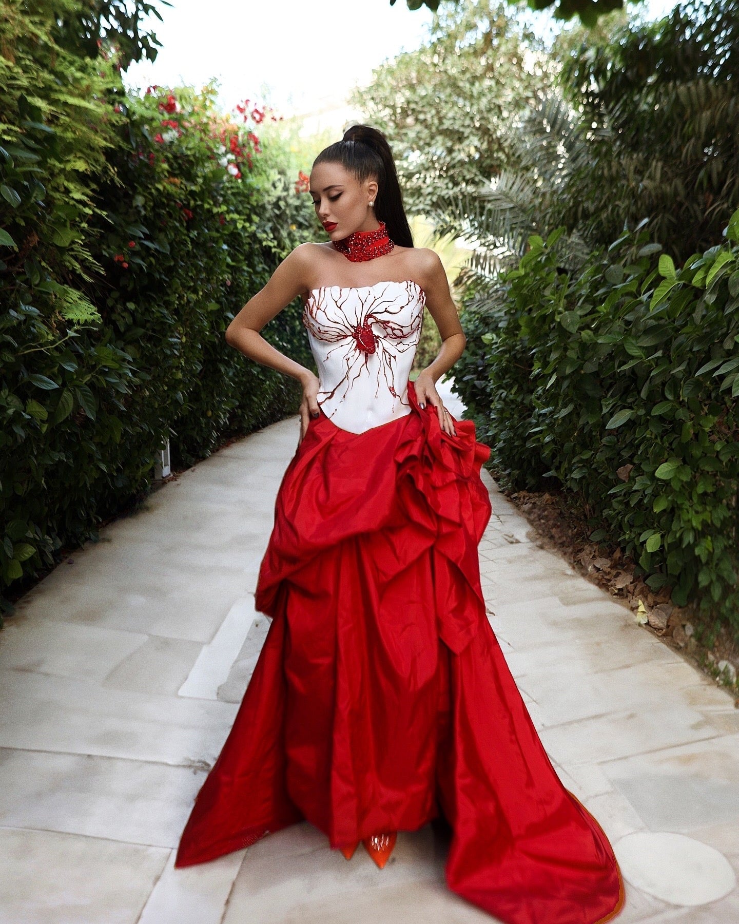 White corset Velvet Pulse