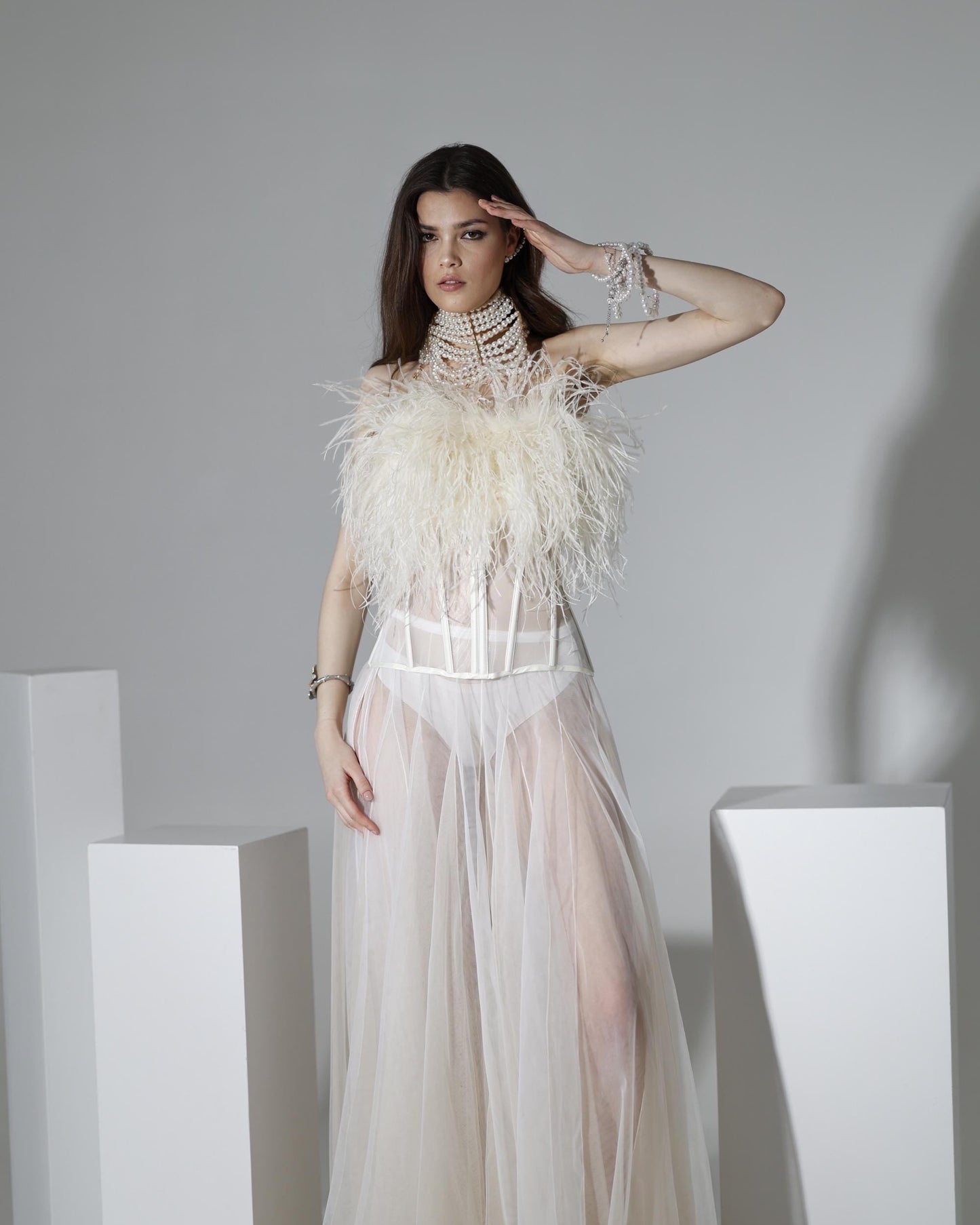 Ivory corset Georgina