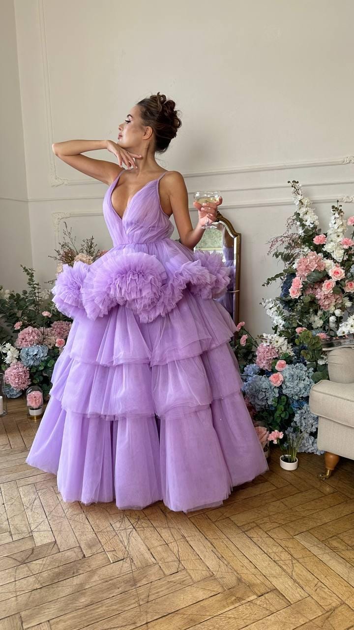 Purple Tulle Dress