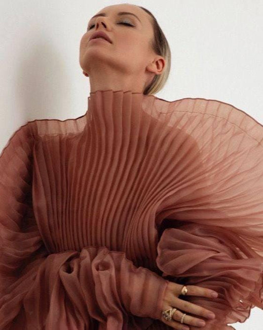 Pleated Maxi Dress Maternity Gown