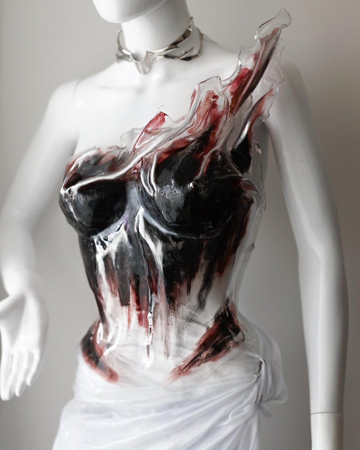 Transparent corset Sezanne