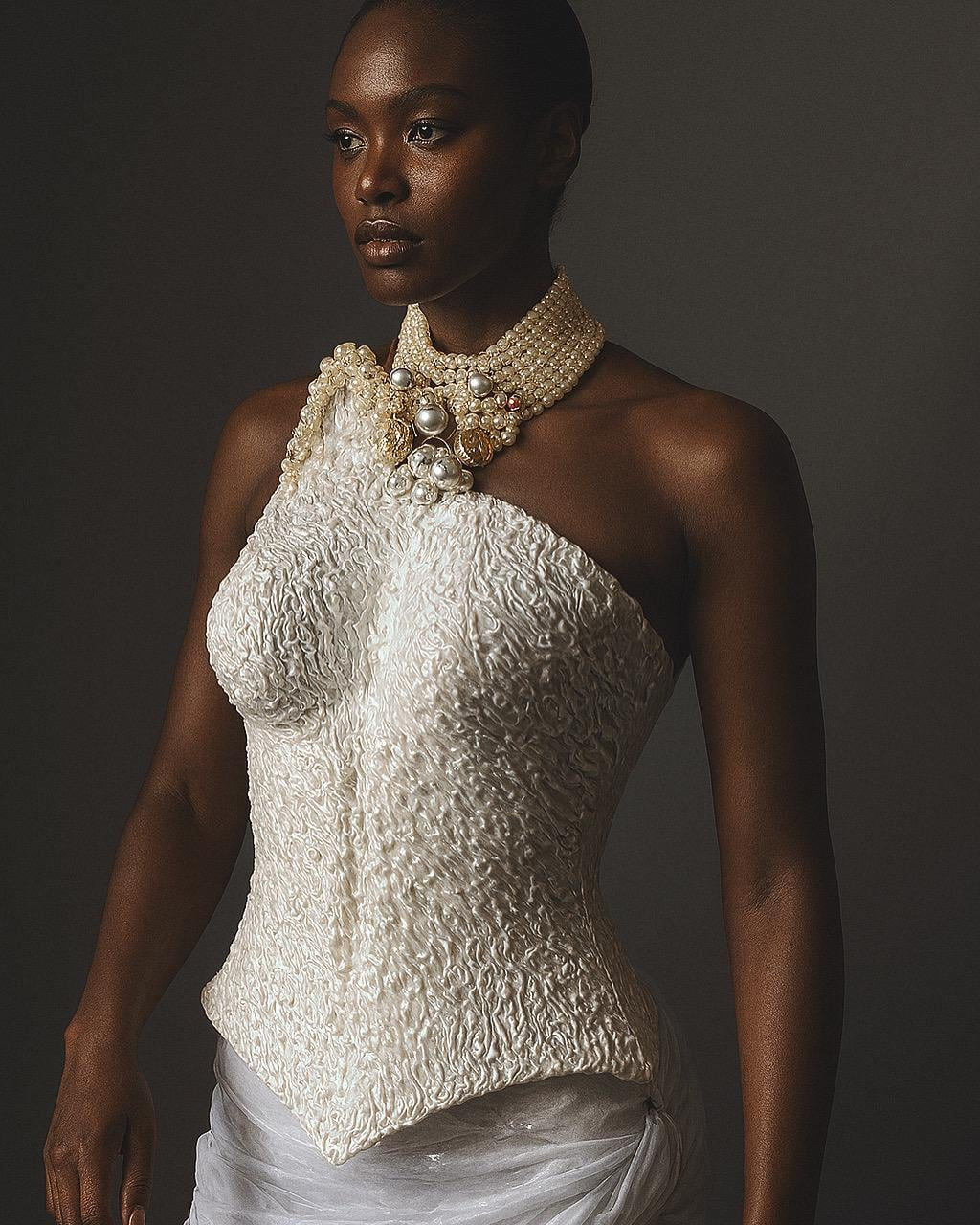 White bridal corset Luna