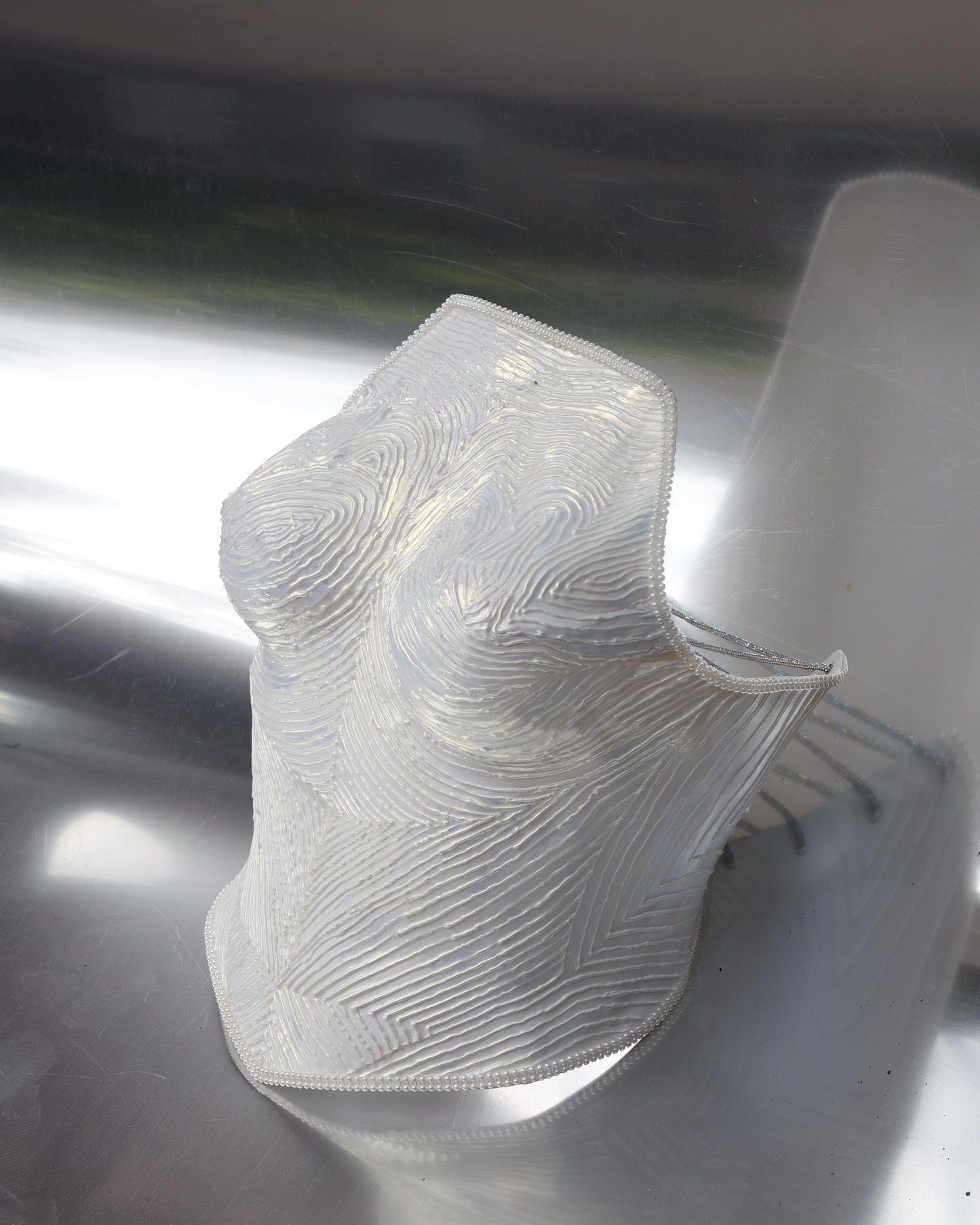 White corset Plus Size Pearl