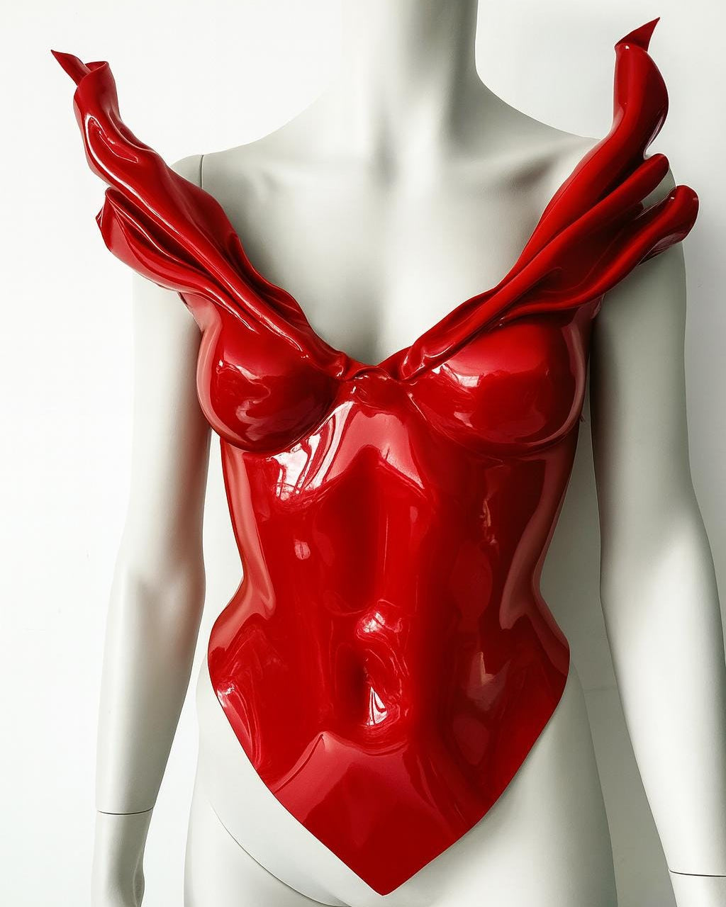 Red corset Devil’s smile