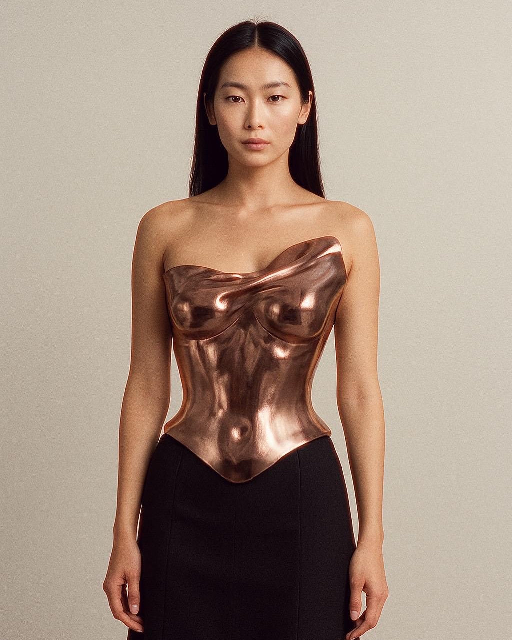 Rose gold corset