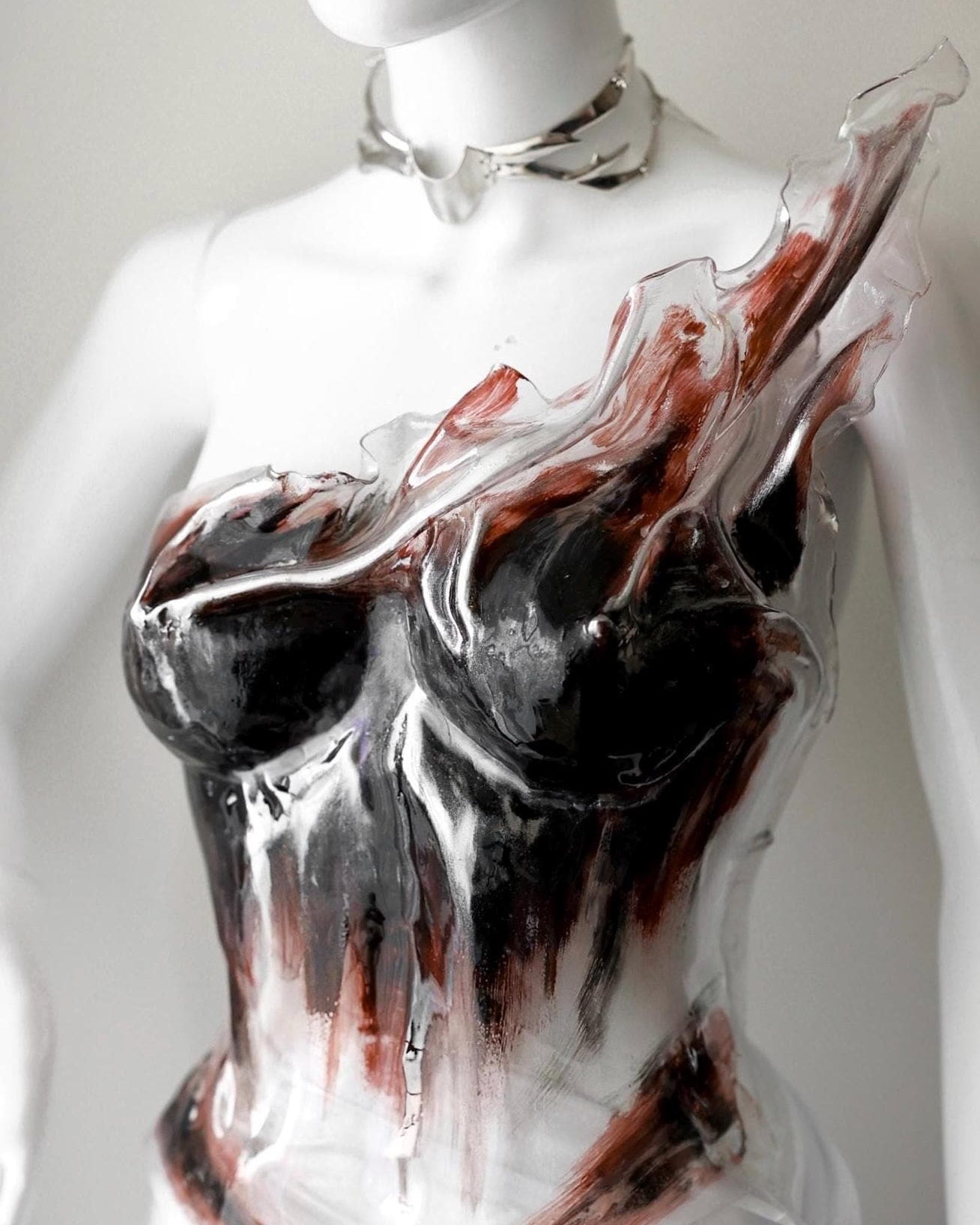 Transparent corset Sezanne