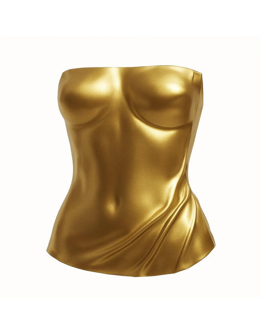 Matte Golden Corset Athens