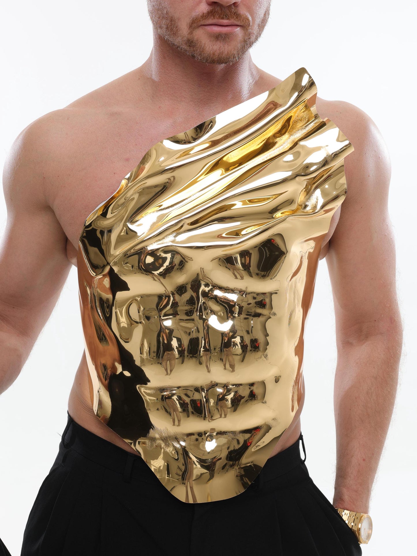 Men’s Gold Armor Corset Top