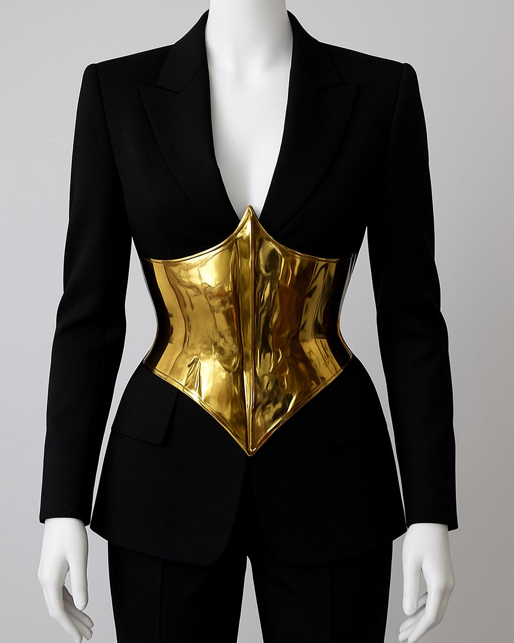 Golden corset belt