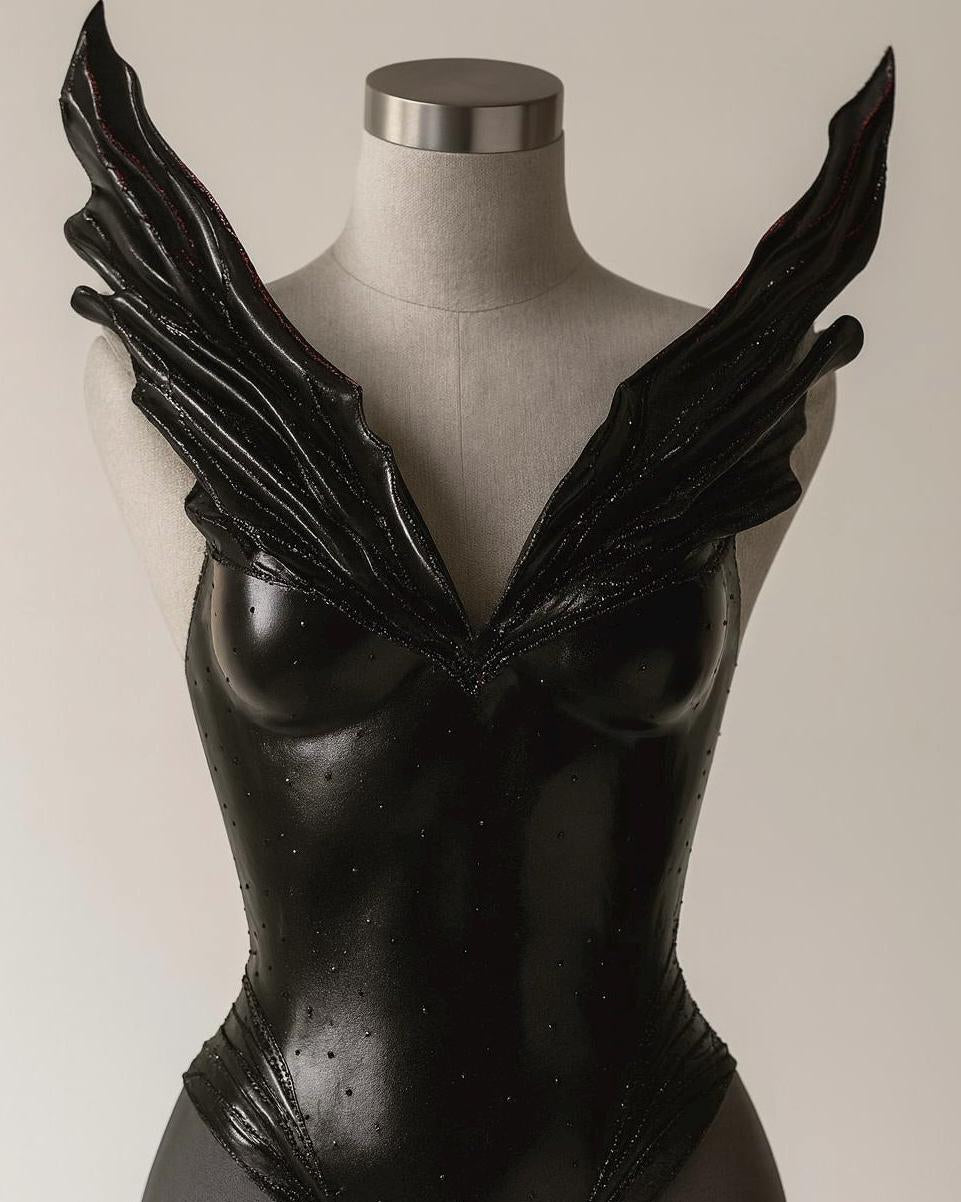 Red Corset Devil’s eye Rhinestones