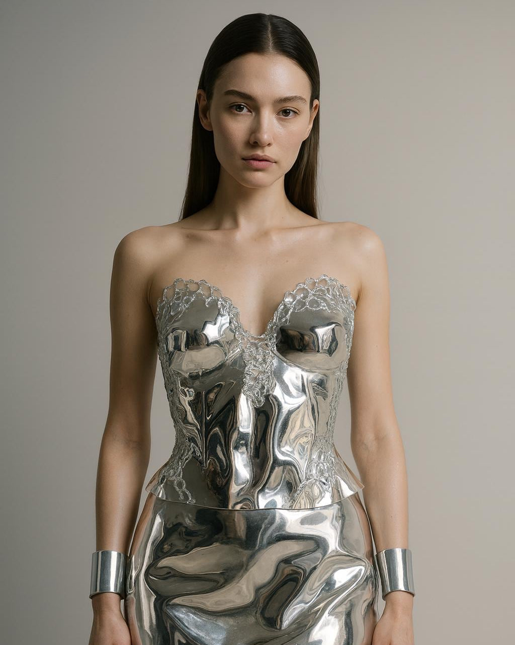 Silver corset Vecna